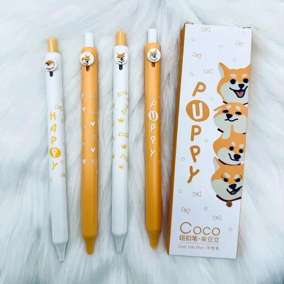 Corgi Print Makeup Pencil Case with Pens and Sticky Note pad - Picture 6 of 6